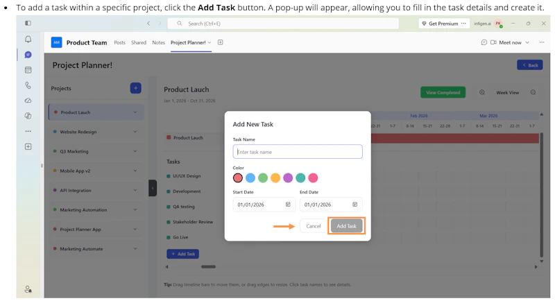Project Planner! screenshot 4