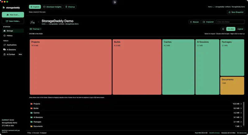 StorageDaddy screenshot 1