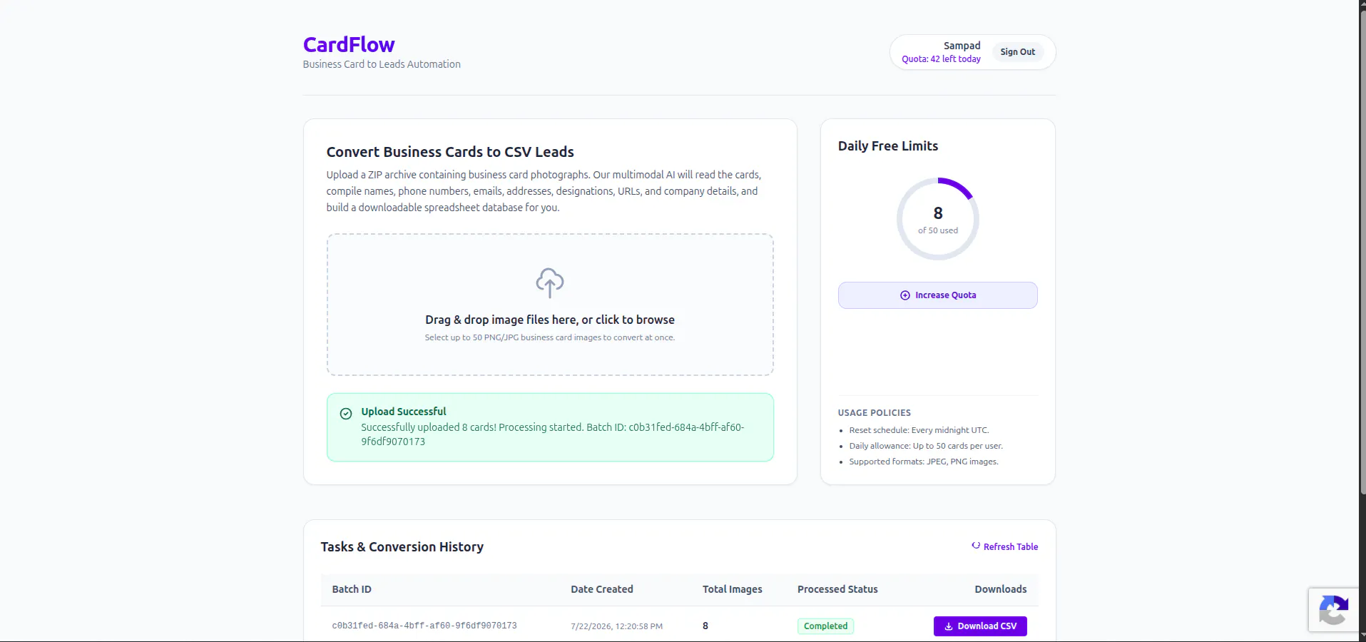 CardFlow gallery image