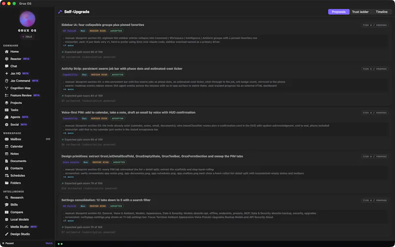 Grux OS screenshot 3