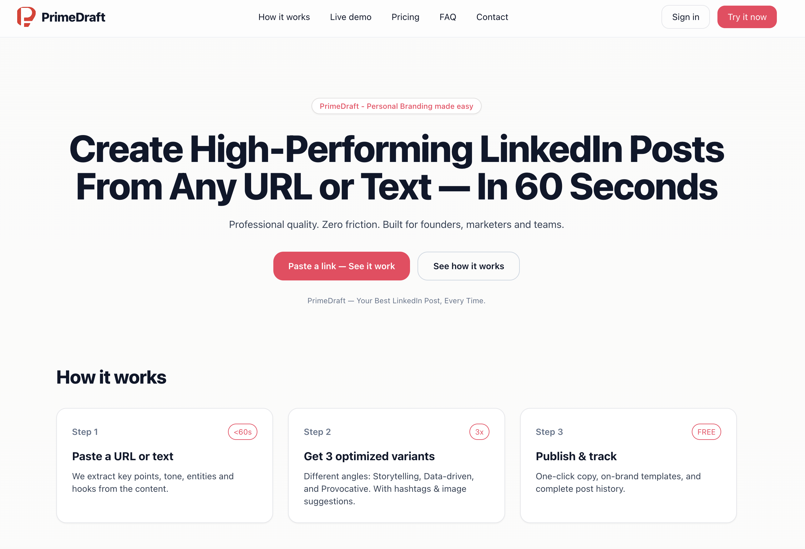 PrimeDraft gallery image