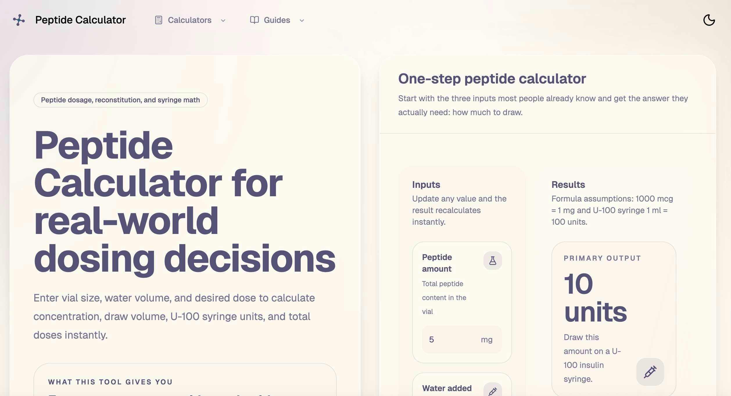 Peptide Calculator gallery image