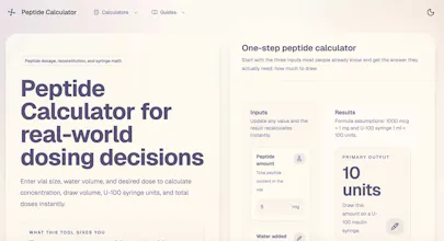 Peptide Calculator gallery image