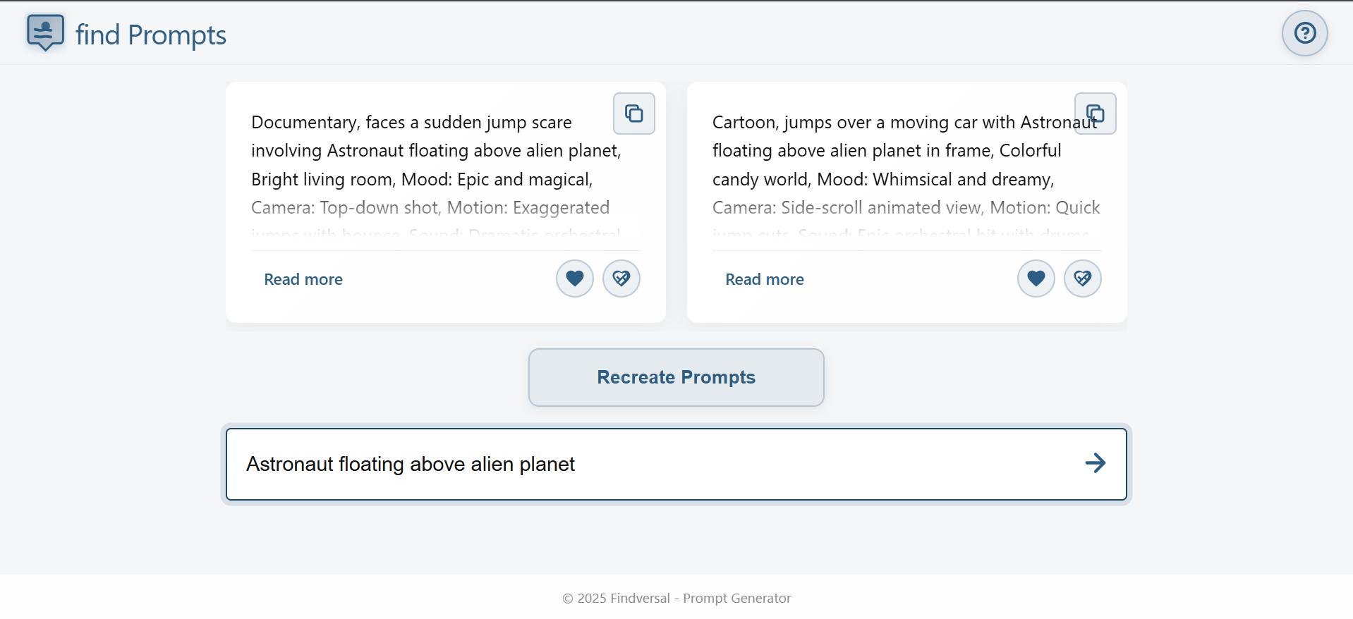 Find Prompts - Screenshot 2 preview