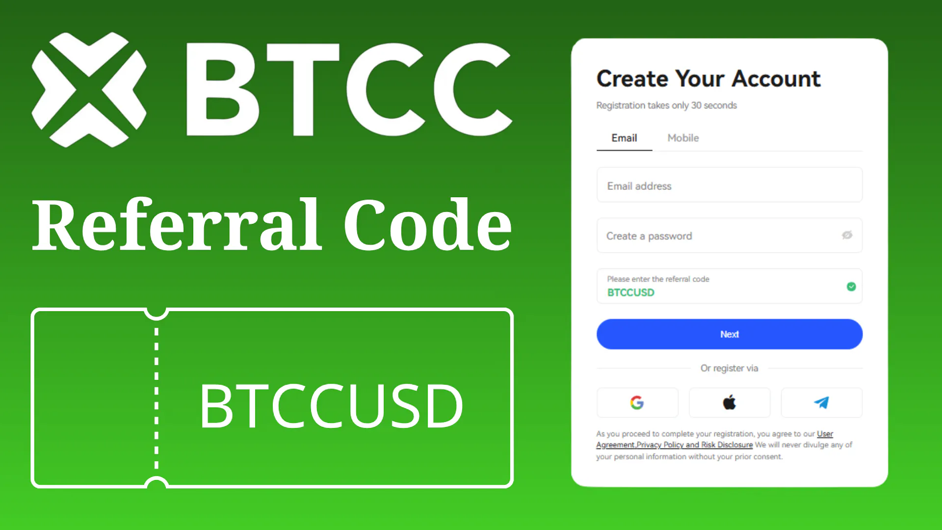 BTCC Referral Code Crypto Bonuses gallery image