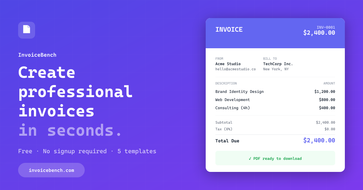 InvoiceBench gallery image