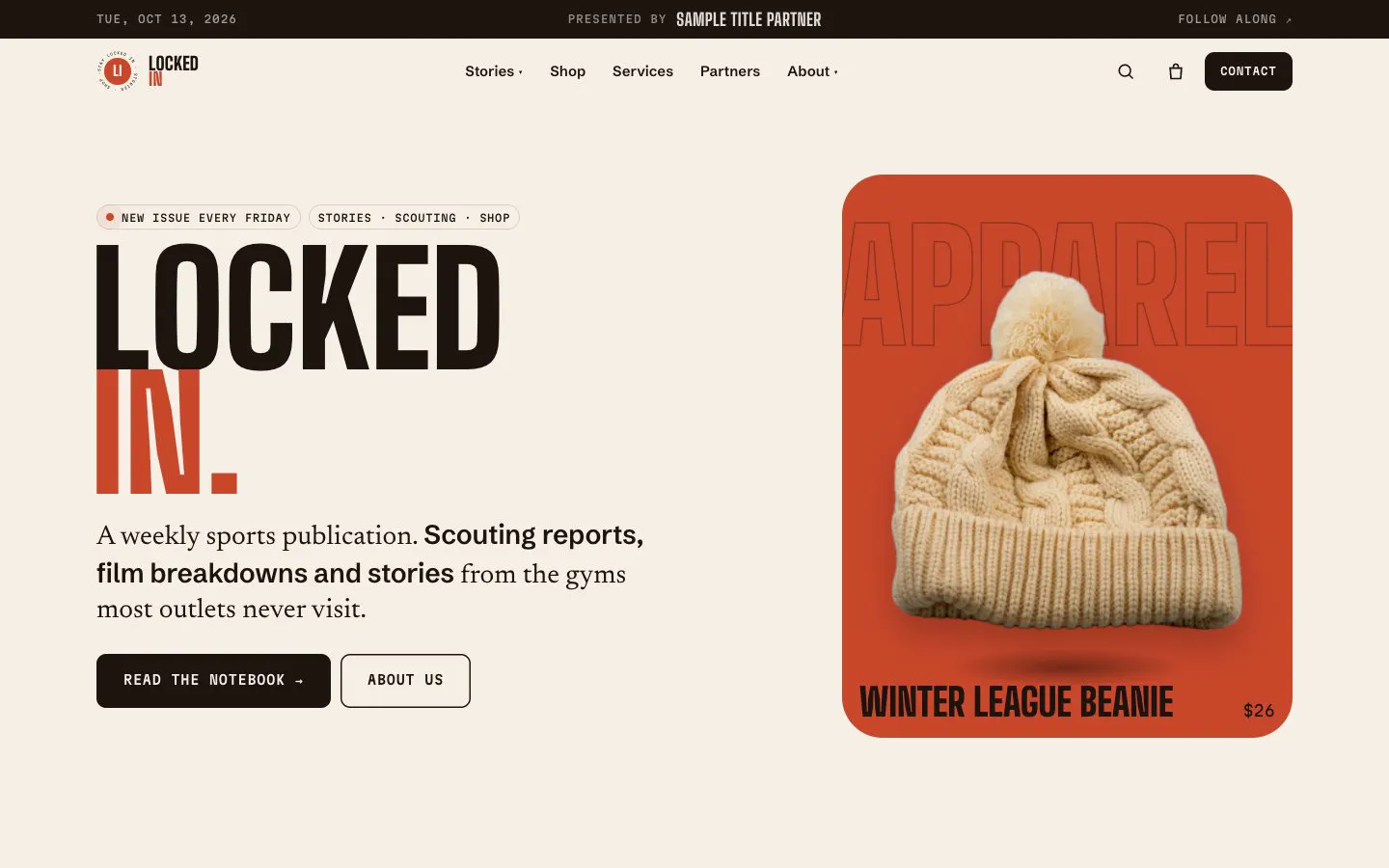 Locked In: Shopify Theme gallery image