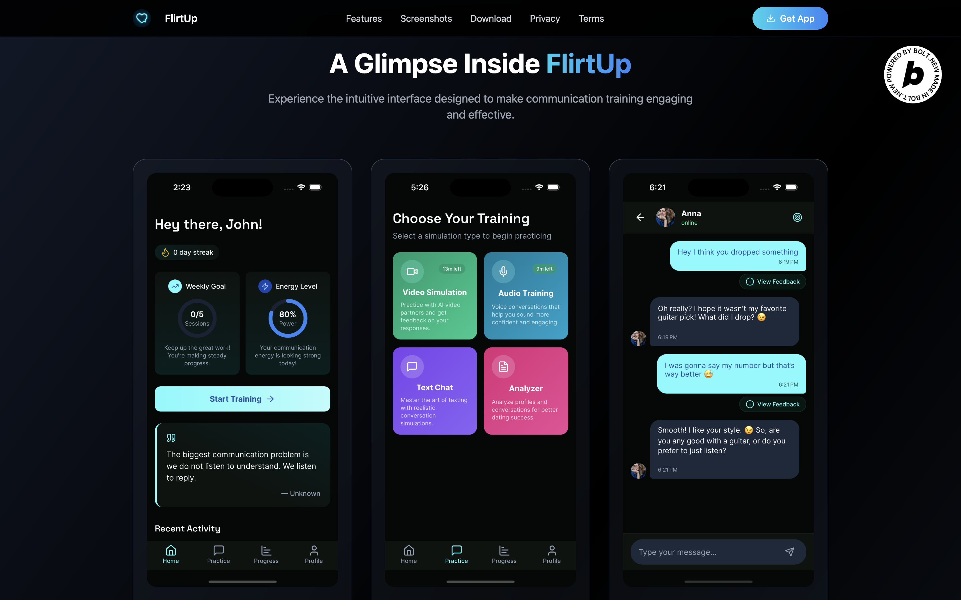 Coquetear - Es tu gimnasio personal para coquetear y conexión social media 4