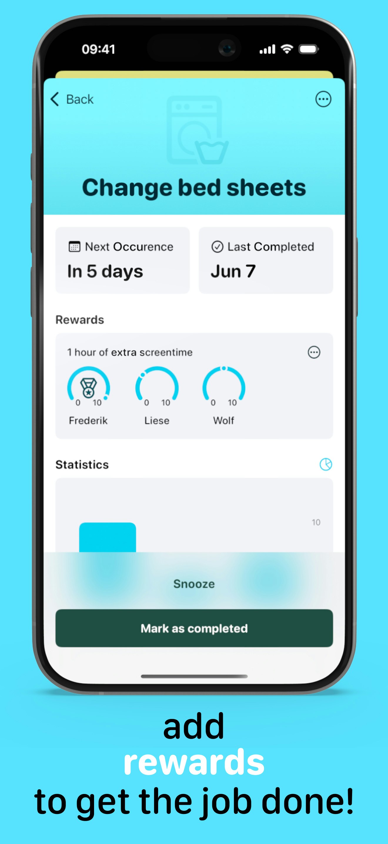 Faccende domestiche, il tracker di attività familiari - Non solo un altro elenco di cose da fare per le attività domestiche su iOS media 3