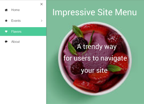 Impressive Site Menu gallery image