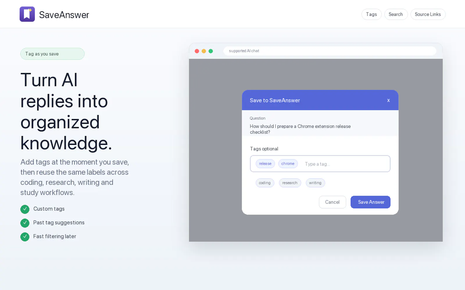 SaveAnswer screenshot 3