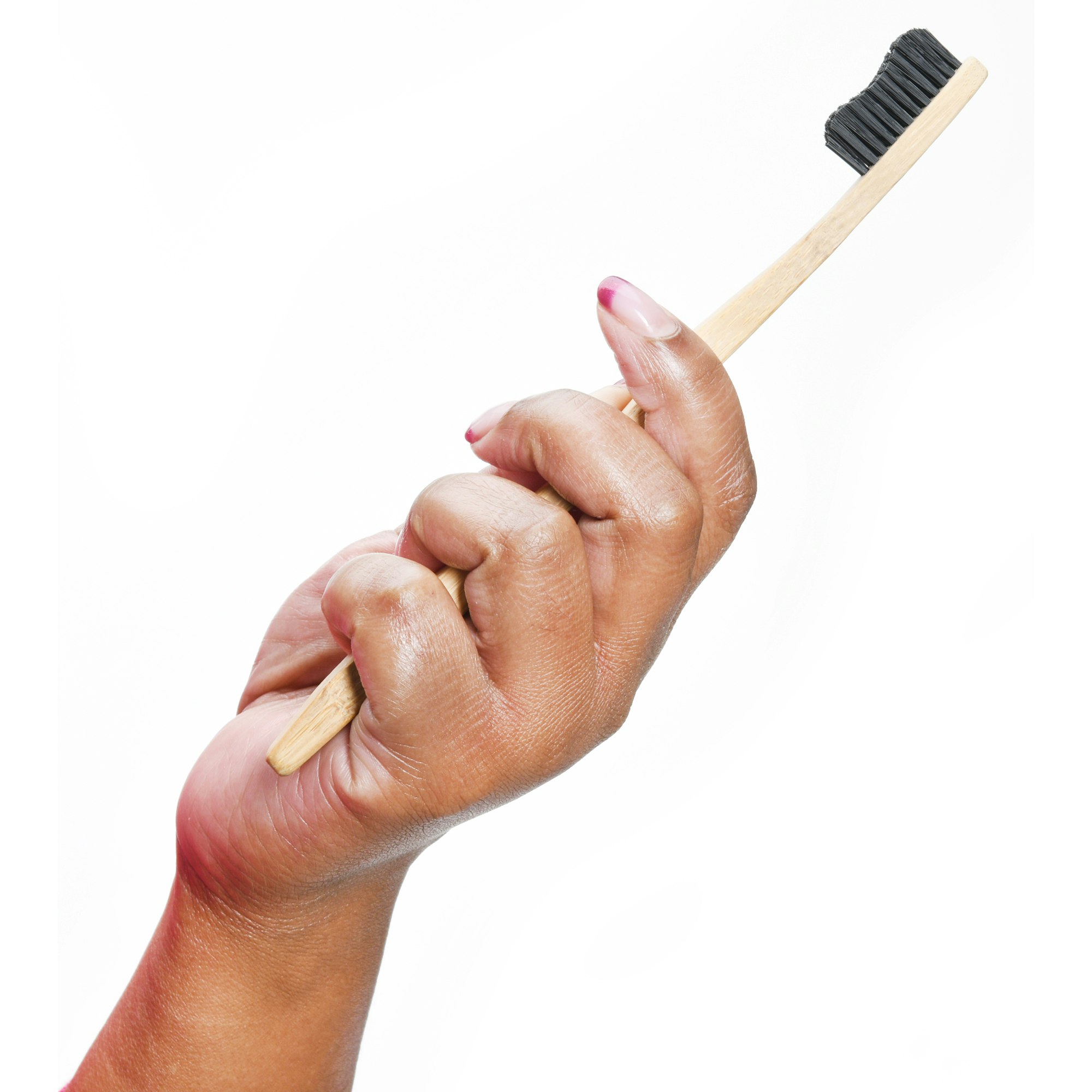 Biodegradable Bamboo Toothbrush with Charcoal Infused Bristles gallery image