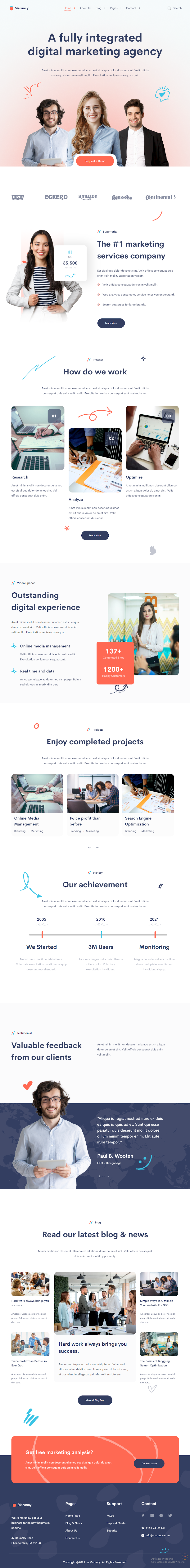 Maruncy - шаблон электронной коммерции HTML - Хорошо спроектированный веб -сайт веб -сайта HTML CSS медиа 4