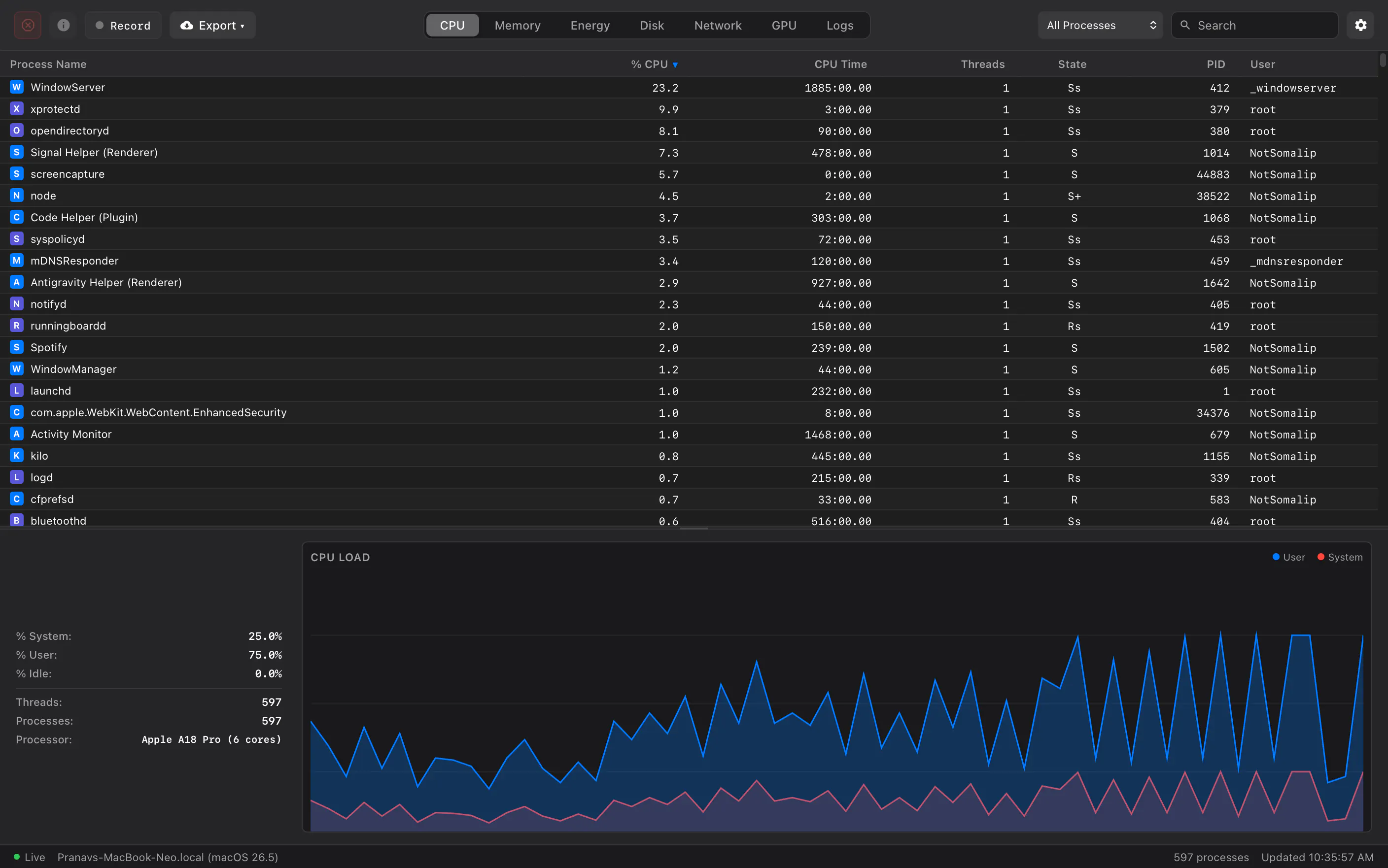 Pyre — System monitoring for your Mac gallery image