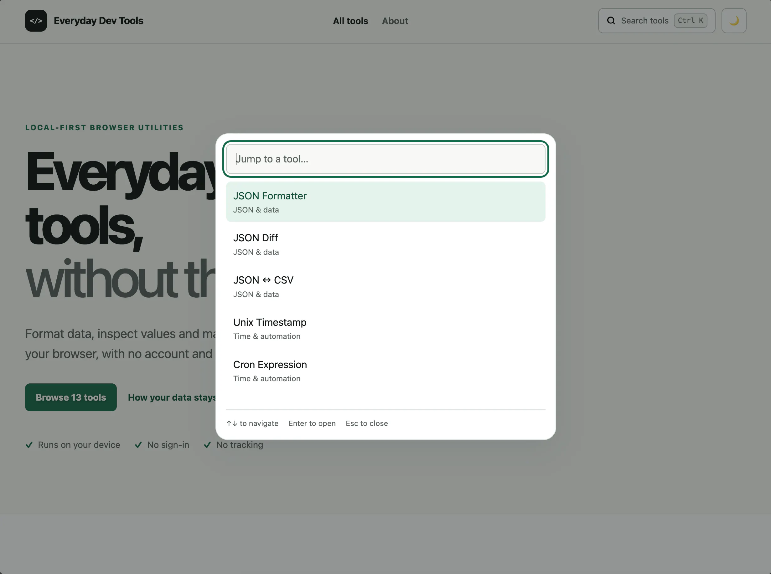 Everyday Dev Tools gallery image