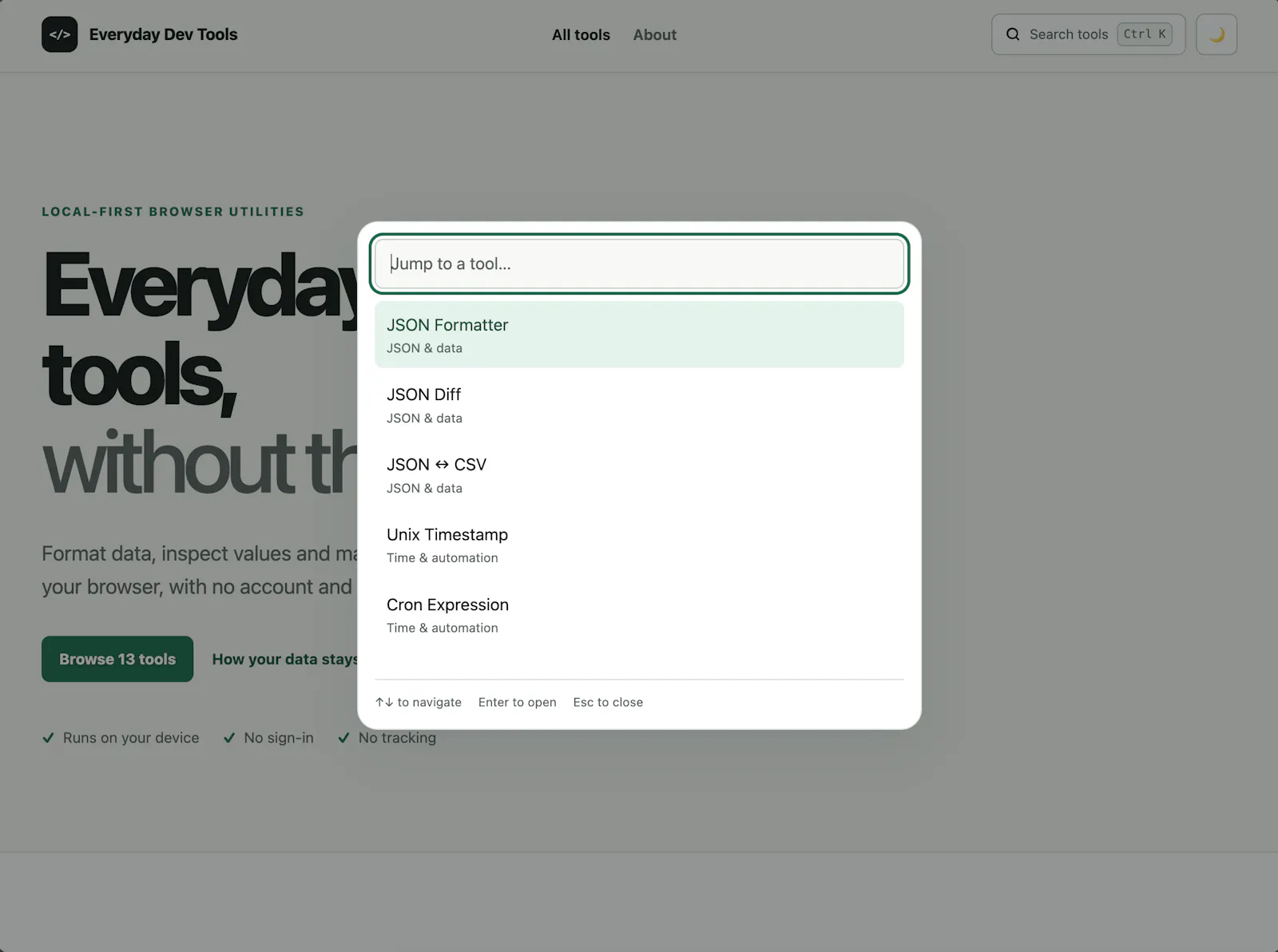 Everyday Dev Tools screenshot 6