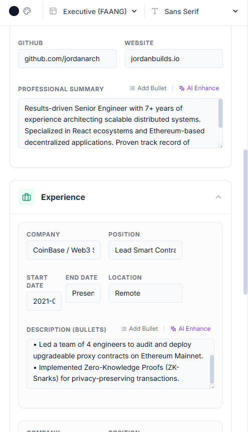 AI Resume Architect gallery image