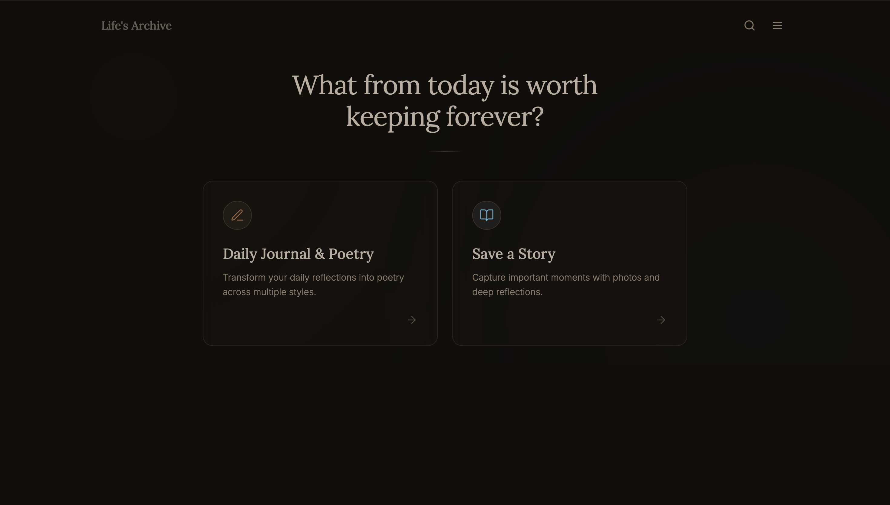 Life's Archive gallery image