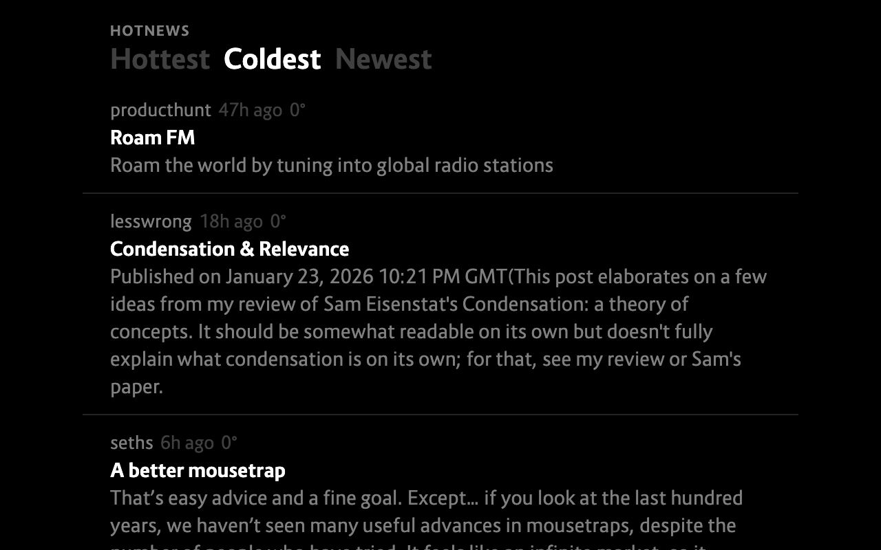 Hotnews - Screenshot 2 showing product features and functionality
