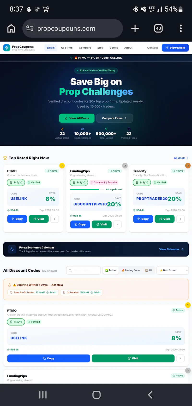PropCoupouns; Live Rule Alerts and Deals screenshot 3