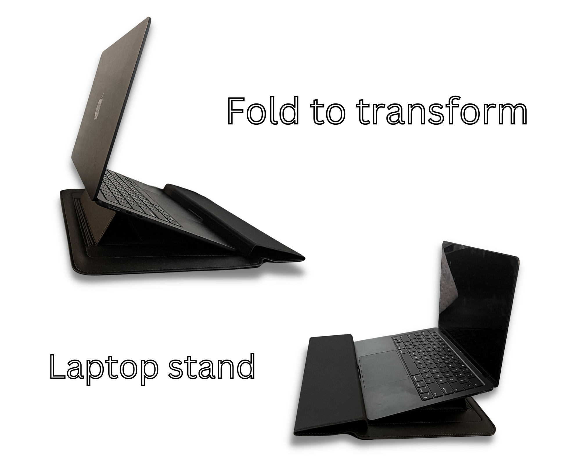 Laptop sleeve bag with stand