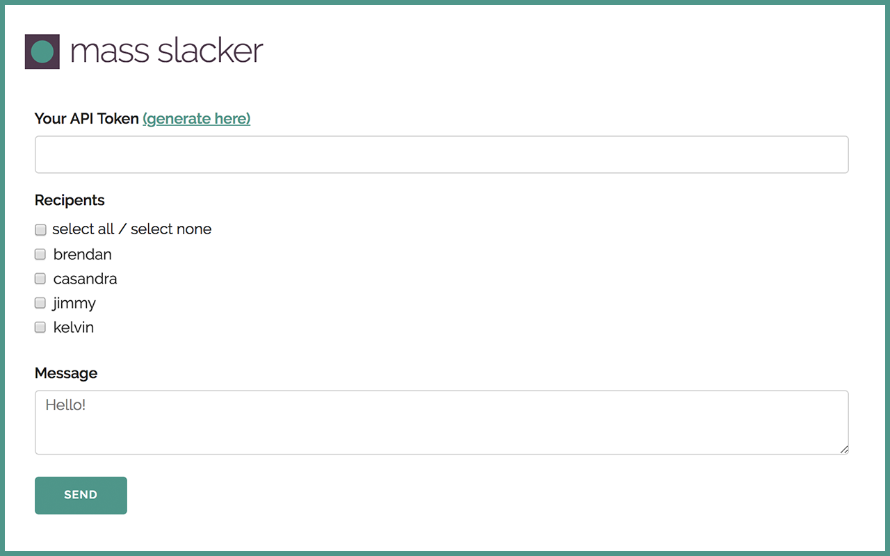 Slack Mass Direct Messages gallery image