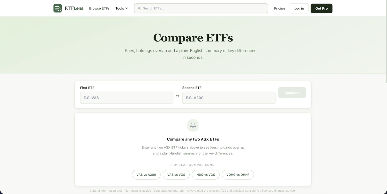 ETFLens screenshot 3