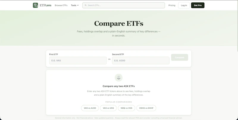 ETFLens screenshot 3