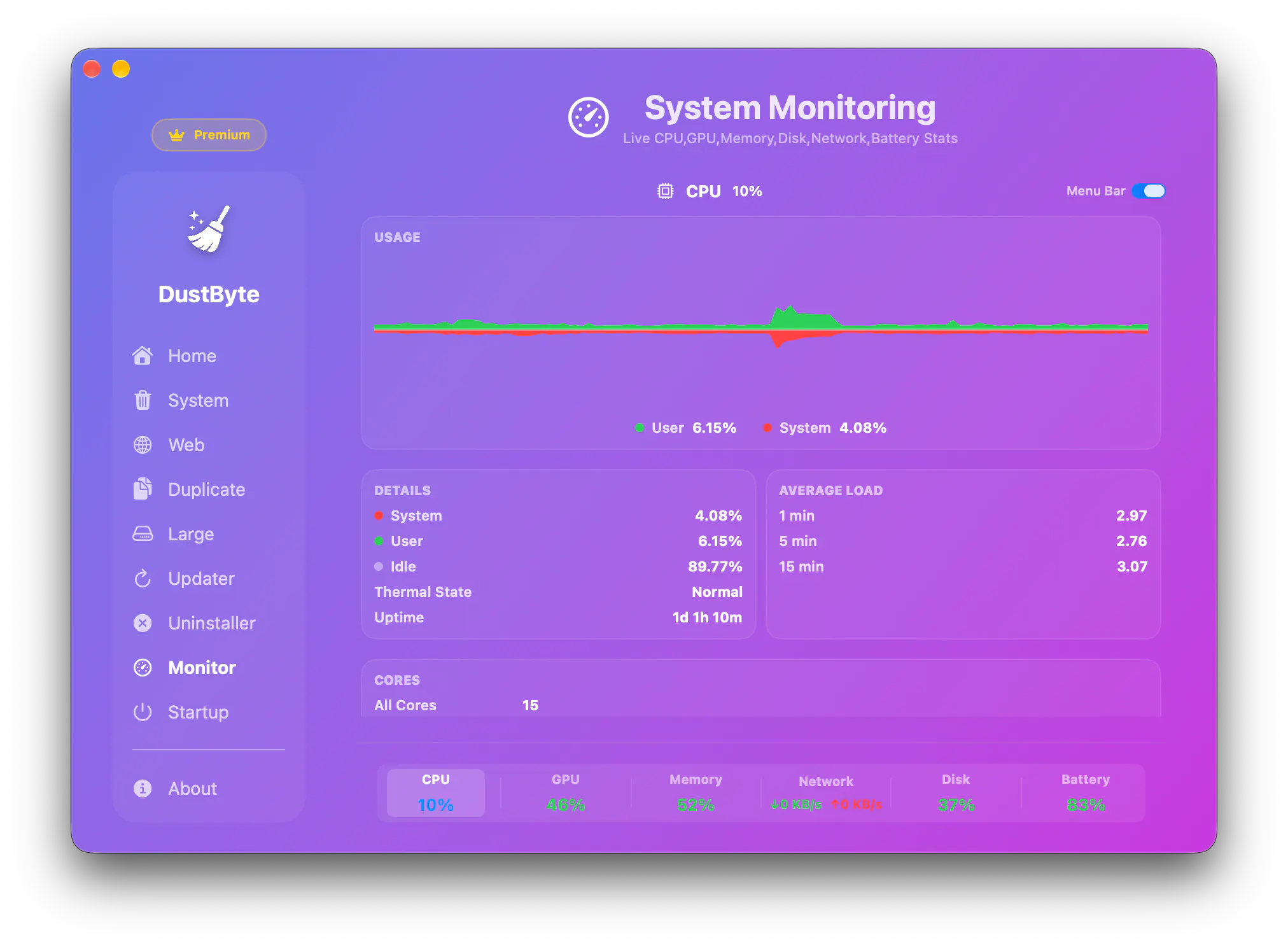 DustByte: Cleaner & Monitor gallery image
