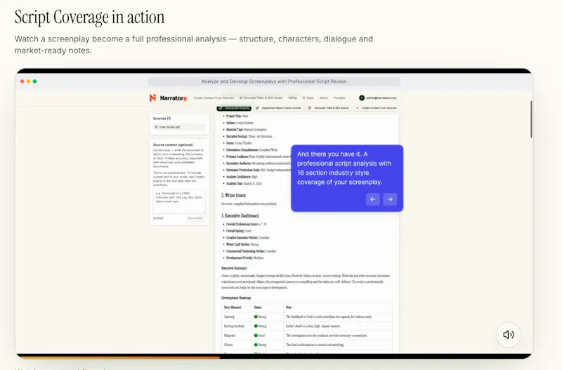 Narratora screenshot 9