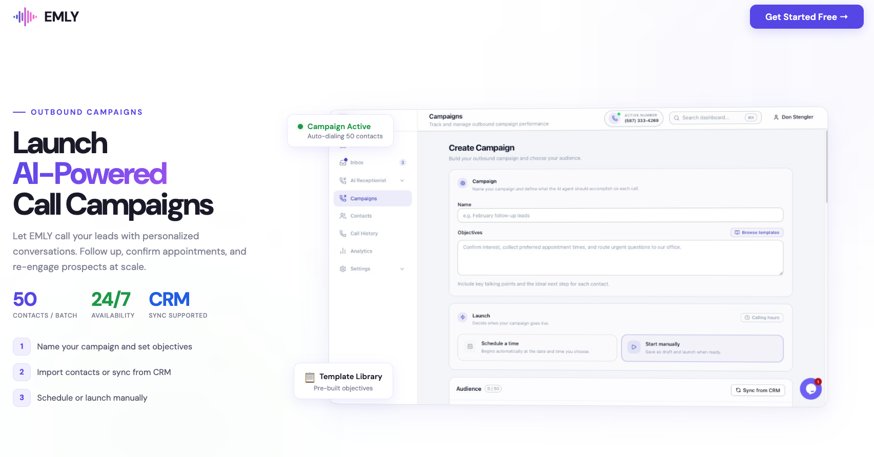 EMLY AI - Screenshot 4 showing product features and functionality