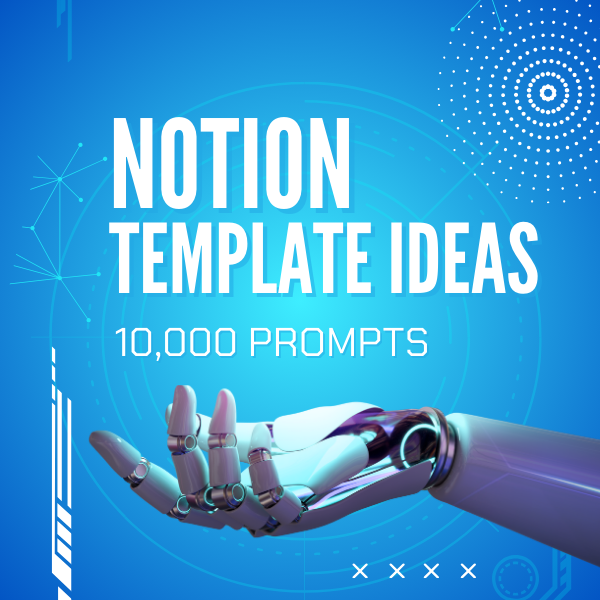 10,000 Prompts for Notion Template Ideas logo