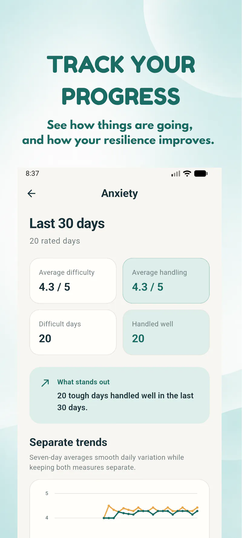 StillHandled — Resilience tracking screenshot 4