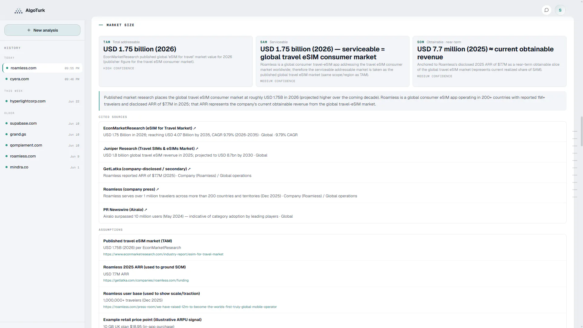 AlgoTurk - Research Agent for Startups gallery image