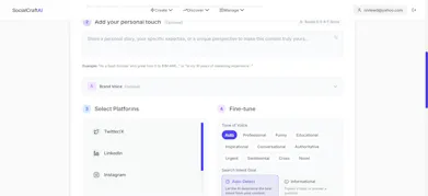 SocialCraft AI gallery image