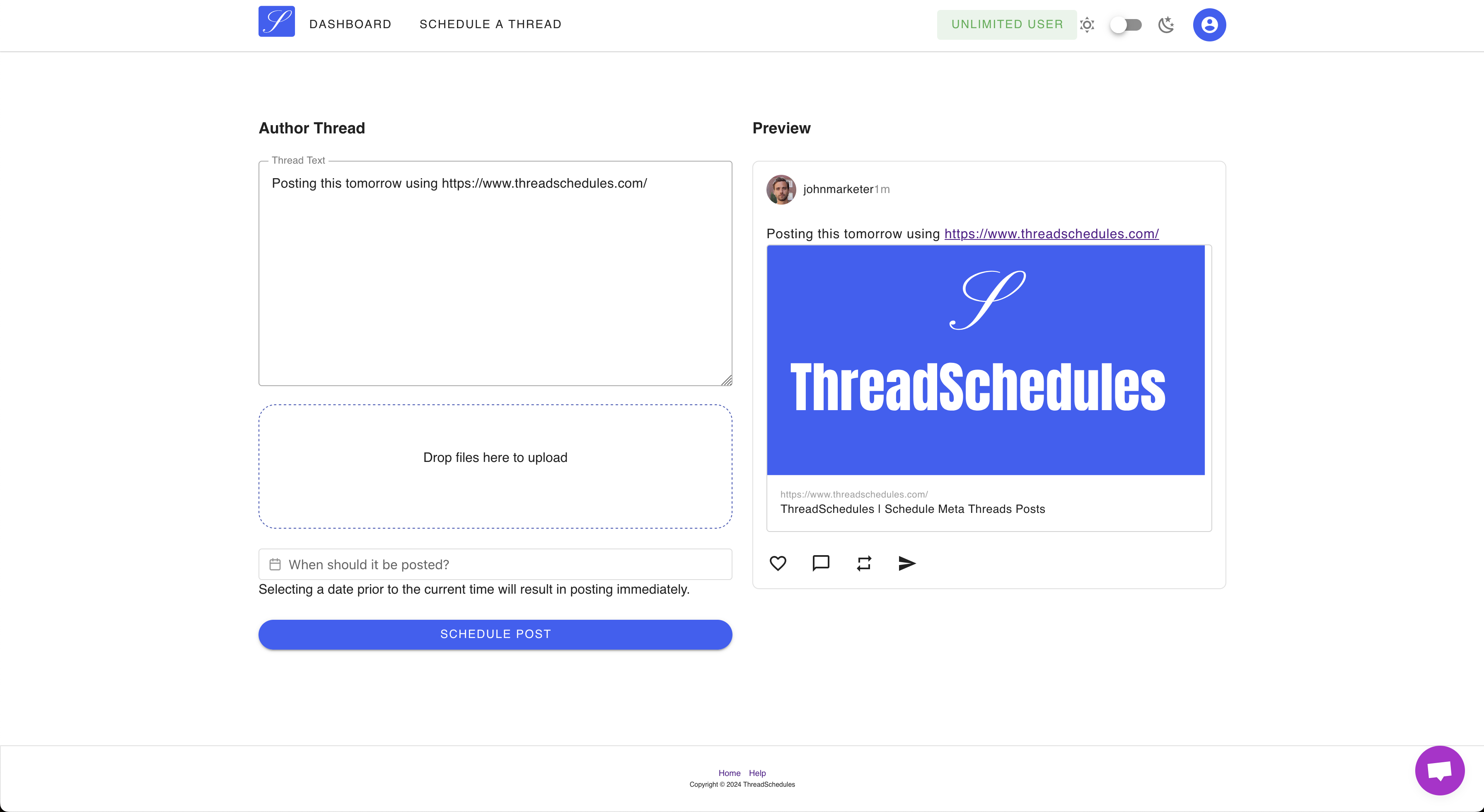 Threadschedules media 2