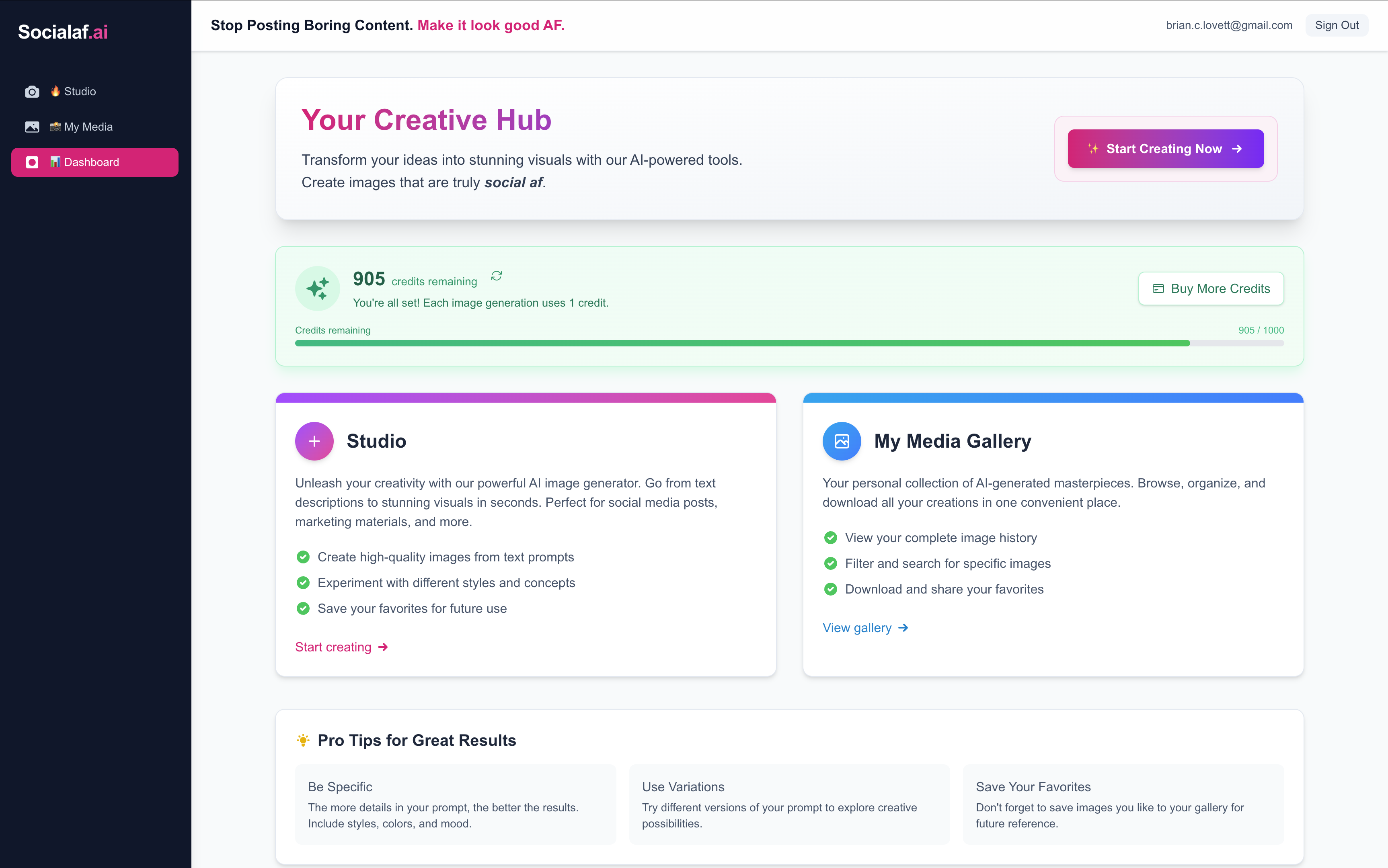 Socialaf.ai - ฝึกอบรมผู้มีอิทธิพล AI และสร้างเนื้อหาไวรัสในไม่กี่วินาที media 4