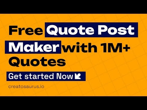 startuptile Quote Post Maker-Bring words of wisdom to life with customized quote poster.