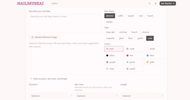 NailMuseAI screenshot 1