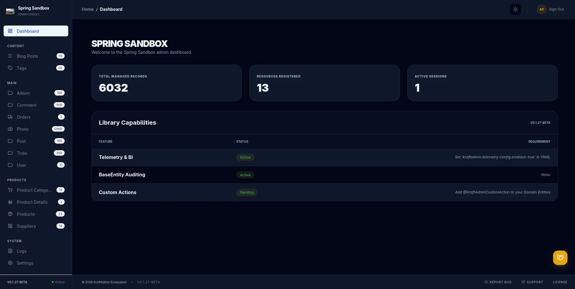 KraftAdmin gallery image