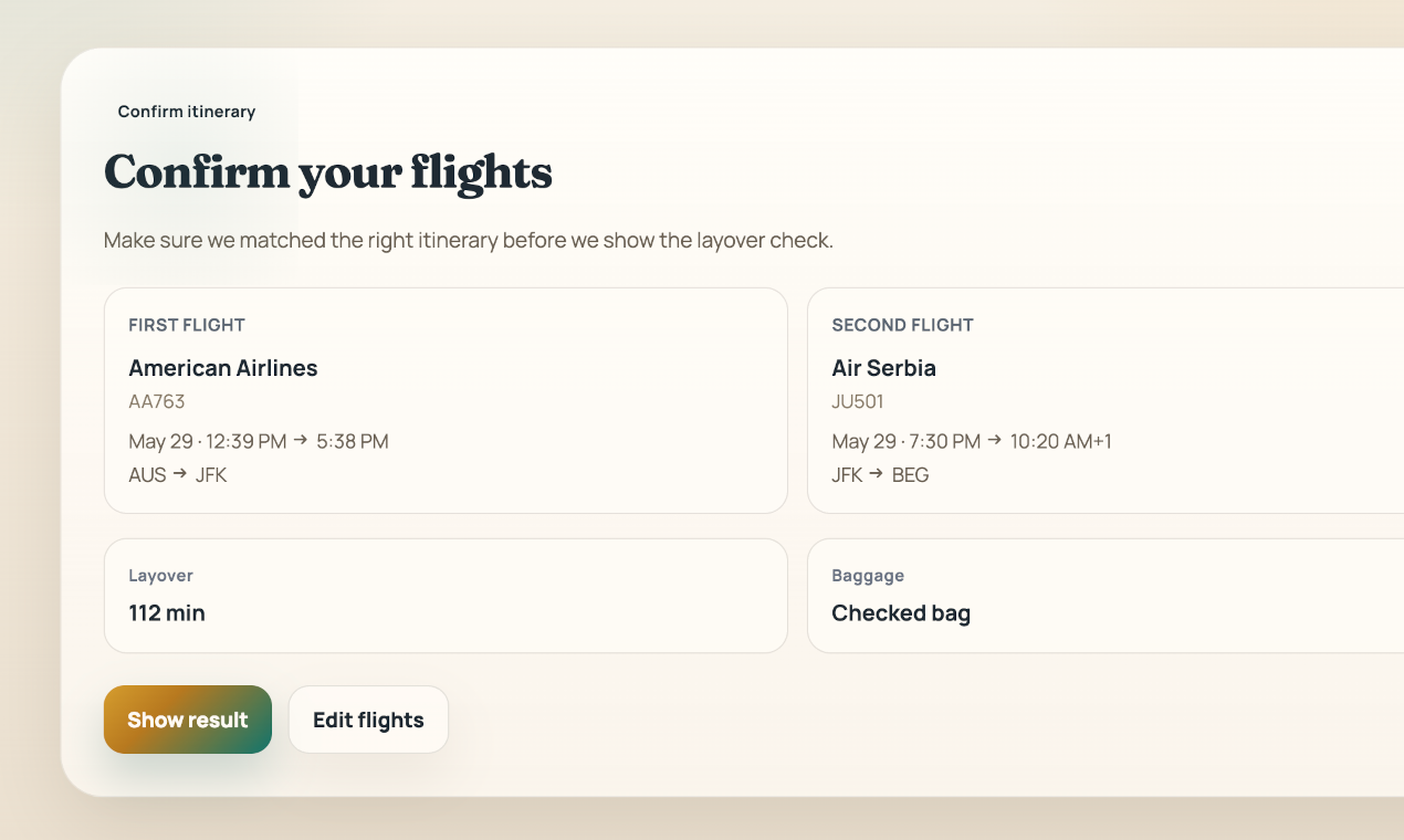 CheckMyLayover gallery image