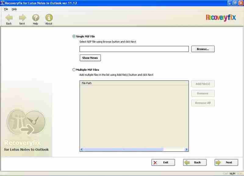 Recoveryfix for Lotus Notes to Outlook media 2