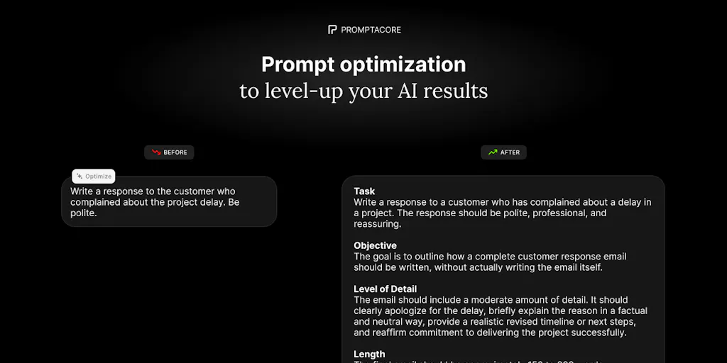 Prompt H Promptacore: AI prompt workspace to create, optimize, manage and apply ...